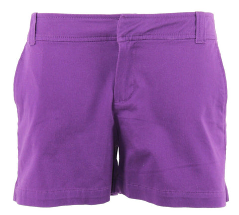 New York And Company NEW $40 Sz 4 X 3 Purple Crop Cotton Blend Short