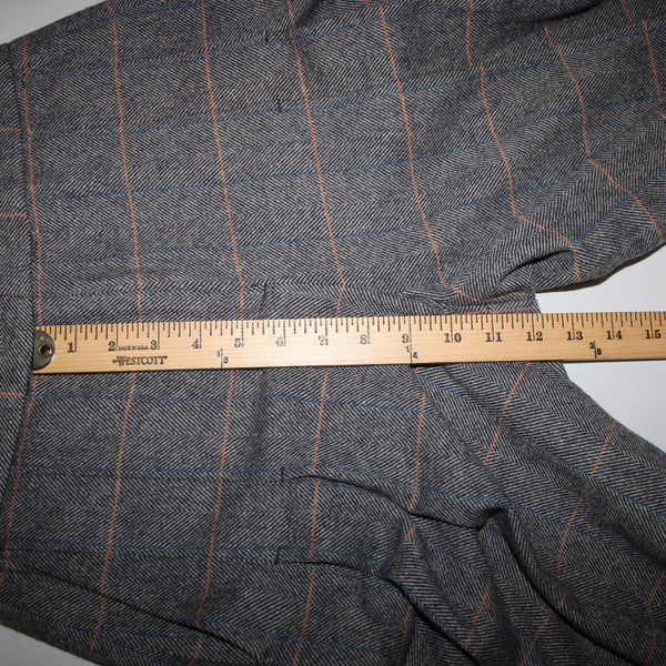 Rag Bone NEW $325 Sz 2 x 11 Gray White Blue Orange Plaid Pleat Tweed Wool Short