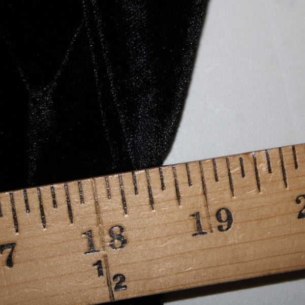 L Love Sz S Black Multi Color Embroidered Tasseled Velvet Poly Spandex Dress