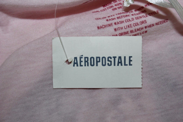 Aeropostale NEW AERO Sleepwear Sz S Pink AERO Tee Cotton Polyester Top