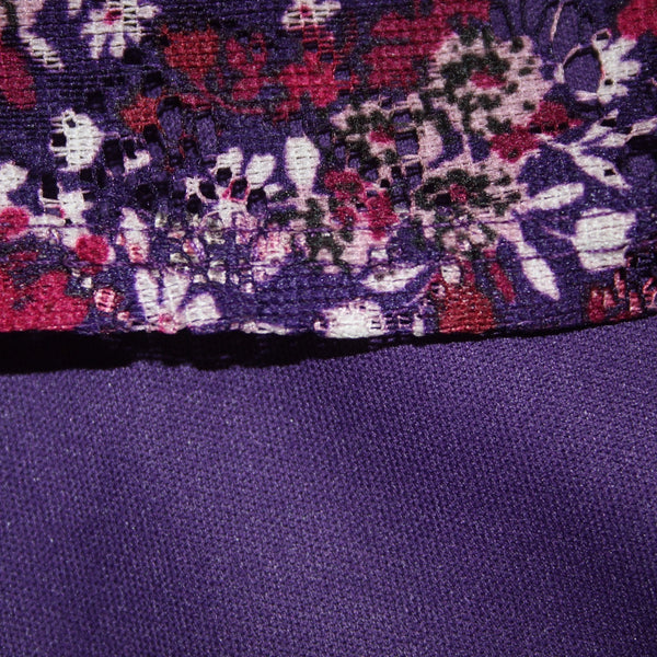 Danny And Nicole Dress NEW $74 Sz 10 Purple Multi Colored Pleated 100% Polyester