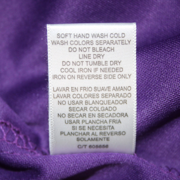 Danny And Nicole Dress NEW $74 Sz 10 Purple Multi Colored Pleated 100% Polyester