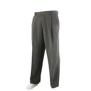 Pronto Uomo Sz 36 x 32 Olive Green Front Slash Pocket 100% Polyester Pants