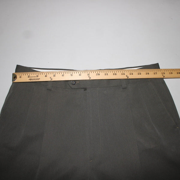 Pronto Uomo Sz 36 x 32 Olive Green Front Slash Pocket 100% Polyester Pants
