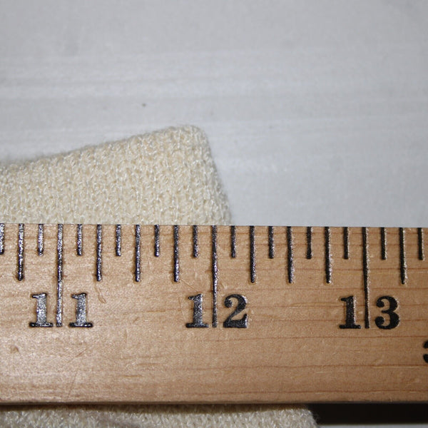 Toula Sz 6 x 29 Cream Elastic Waist Pleated Pocket Santana Knit Wool AS IS Pant