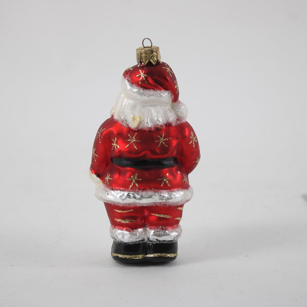Christopher Radko Victorian Santa Claus W Wreath Cracker Blown Glass 5" Ornament