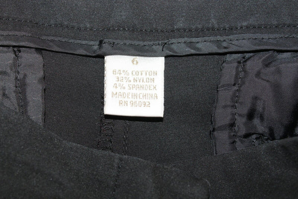 Kenar Sz 6 X 22 Black Cotton Blend Capri Unlined Pant