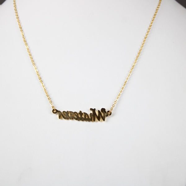 WHATEVER NEW Goldtone Rhinestone Accent 14.5" w 4.5" Multi Ring Ext Necklace