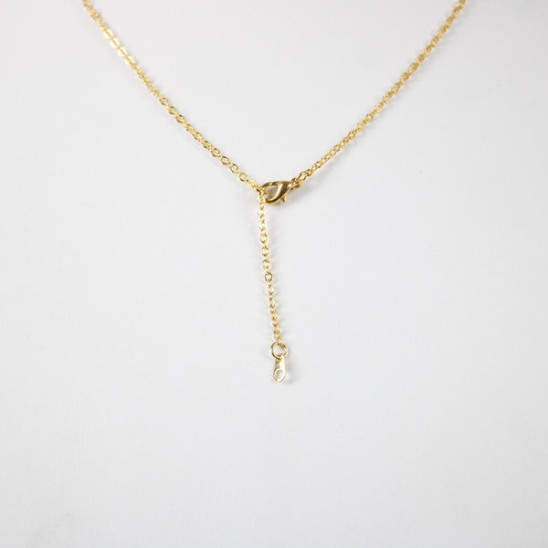 WHATEVER NEW Goldtone Rhinestone Accent 14.5" w 4.5" Multi Ring Ext Necklace