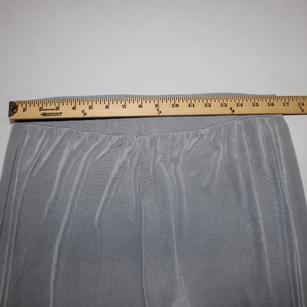 Chicos Pant Travelers Sz 3 Reg x 31 Gray Elastic Waist Pull On Acetate Spandex