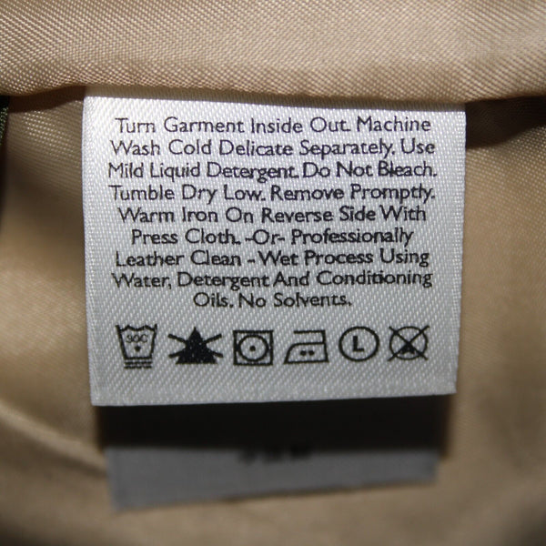 Eddie Bauer Sz S Tan Pockets Washable 100% Suede Leather Polyester Lined Jacket