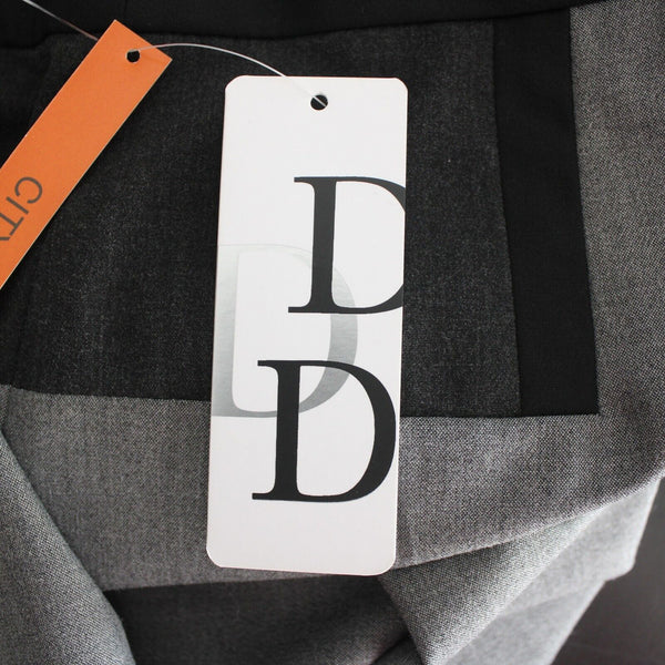 Dalia Collection NEW Sz 4 Black Gray Lower Rise City Fit Poly Rayon Pencil Skirt