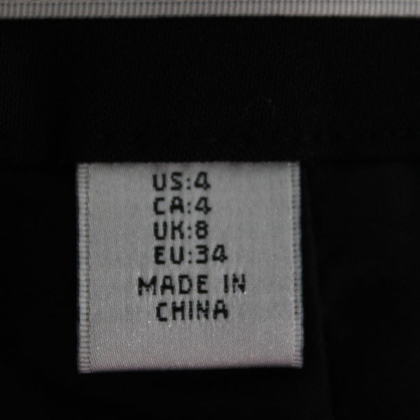 Dalia Collection NEW Sz 4 Black Gray Lower Rise City Fit Poly Rayon Pencil Skirt