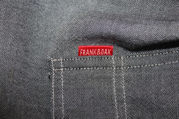 Frank & Oak Sz S Gray Button Up 2 Pockets 100% Cotton Men's Shirt