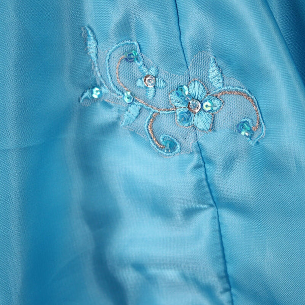 Marys Bridals NEW $213 Karelina Sposa Sz 10 Girls Aqua Blue 100% Polyester Dress