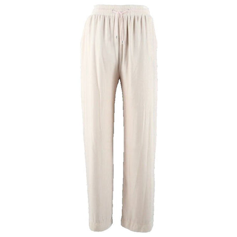 Topshop 8 x 31" Soft Pink Elastic Waist Loose Viscose Silk Poly Lined Pant