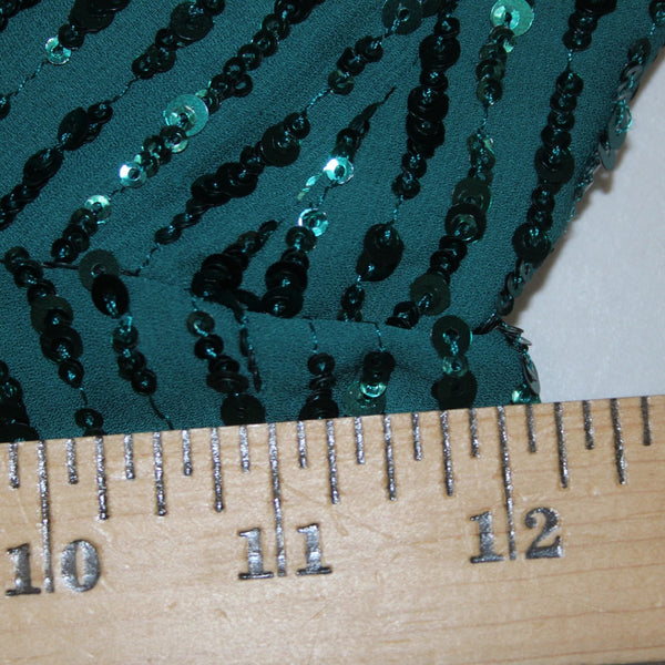 NBD Pant Sz S x 29 Green Sequin All Over Elastic Waist Polyester Spandex Pant