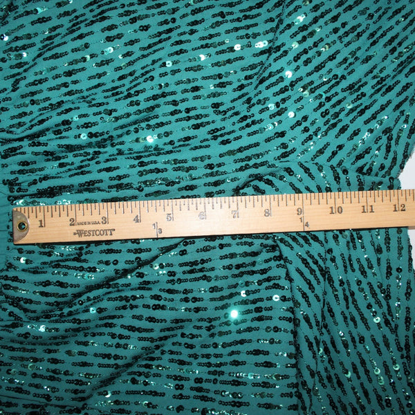 NBD Pant Sz S x 29 Green Sequin All Over Elastic Waist Polyester Spandex Pant