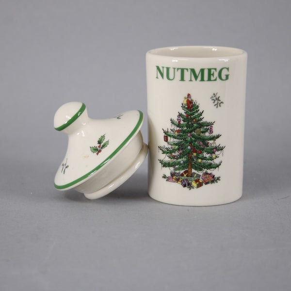 Spode Spice Jars Christmas Tree 2pc Set Of 2 Multi Colored Spice Jars