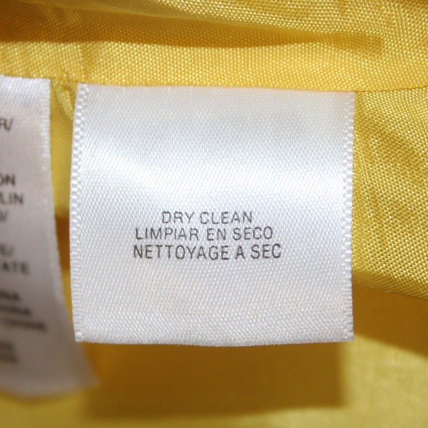 Anne Klein Jacket NEW $149 Sz 20W Yellow Lined Pockets Cotton Linen Jacket