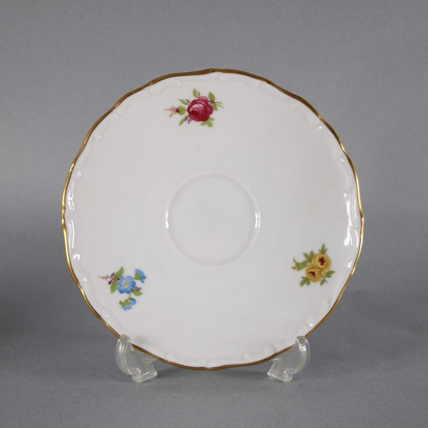 Schmann Teacup With Saucer Arzberg White Multi Color Floral Teacup With Saucer