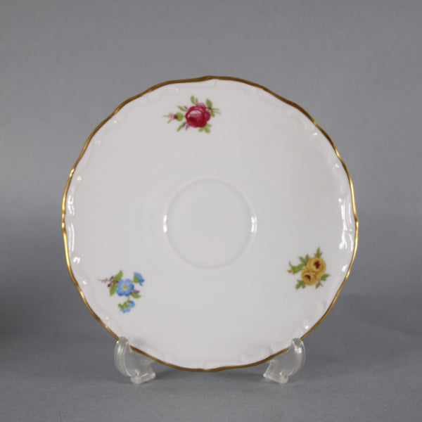 Schmann Teacup With Saucer Arzberg White Multi Color Floral Teacup With Saucer