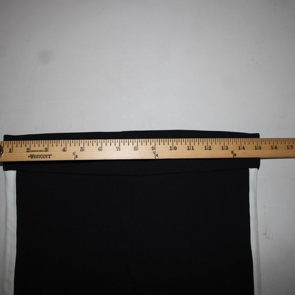 Willow & Clay Sz M x 30 Black White Strip Stretch Elastic Nylon Spandex Pants
