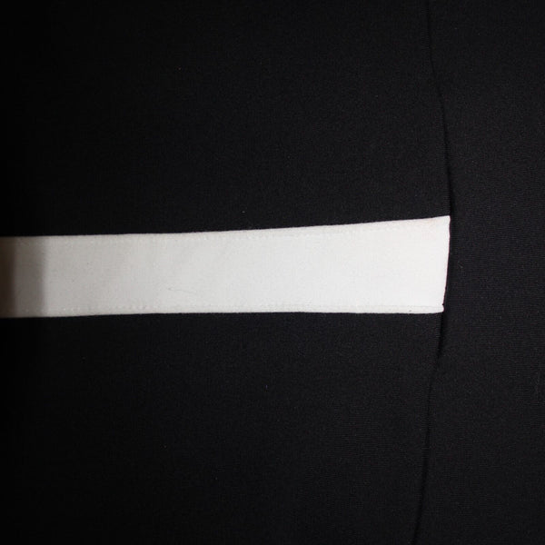 Willow & Clay Sz M x 30 Black White Strip Stretch Elastic Nylon Spandex Pants
