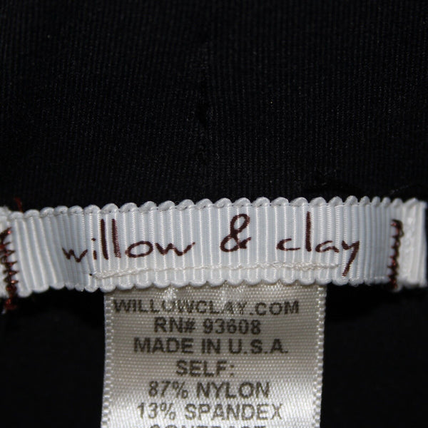 Willow & Clay Sz M x 30 Black White Strip Stretch Elastic Nylon Spandex Pants