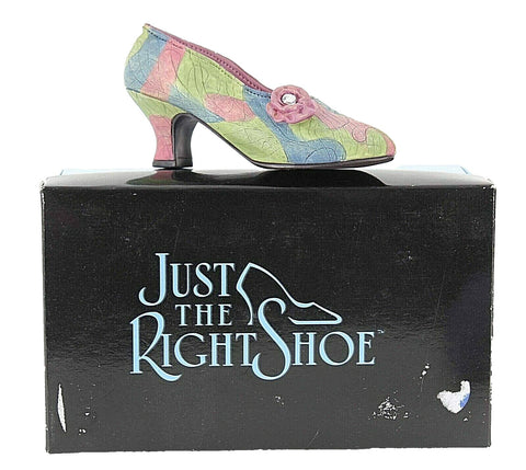 Just The Right Shoe Rose Court NEW 1998 Pink Multi Rhinestone 25009 Shoe