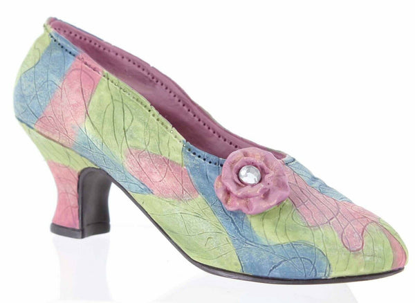 Just The Right Shoe Rose Court NEW 1998 Pink Multi Rhinestone 25009 Shoe