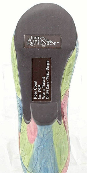 Just The Right Shoe Rose Court NEW 1998 Pink Multi Rhinestone 25009 Shoe