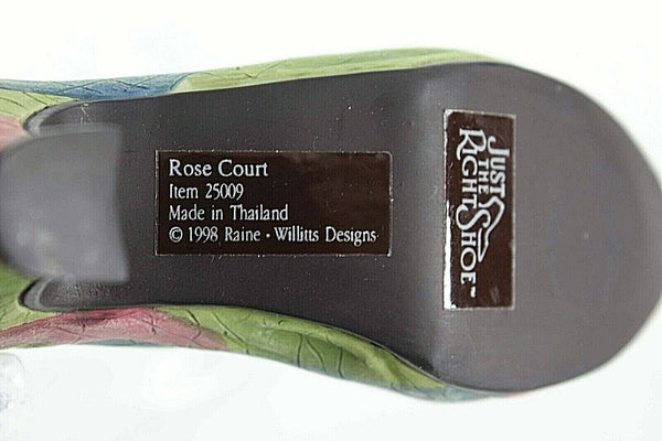 Just The Right Shoe Rose Court NEW 1998 Pink Multi Rhinestone 25009 Shoe