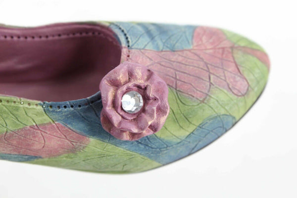 Just The Right Shoe Rose Court NEW 1998 Pink Multi Rhinestone 25009 Shoe