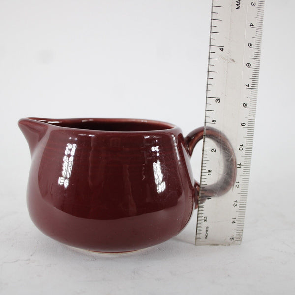 Fiesta Burgundy Maroon Red Creamer, Covered Sugar With Serving Dish