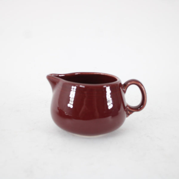 Fiesta Burgundy Maroon Red Creamer, Covered Sugar With Serving Dish
