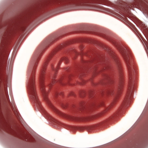 Fiesta Burgundy Maroon Red Creamer, Covered Sugar With Serving Dish