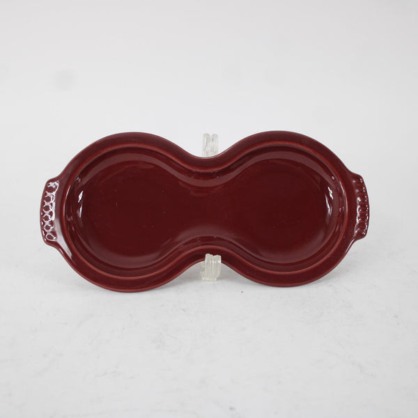 Fiesta Burgundy Maroon Red Creamer, Covered Sugar With Serving Dish