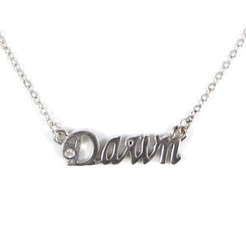 DAWN Necklace Silvertone Rhinestone Accent 14.5" w 4.5" Multi Ring Ext Necklace