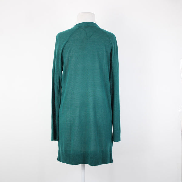 Loft NEW $50 Petites Sz MP Green Ramie Viscose Wrap Sweater