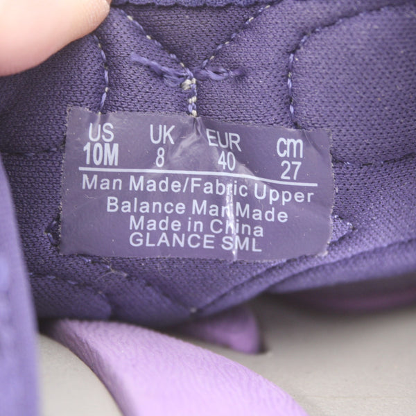 Ryka Sandal Sz 10 M Gray Purple Strappy Fabric Rubber Sandal