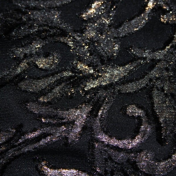 Lyman Frank Lyman Sz 6 Black Metallic Lined Zip Asymmetrical Ruffle Hi Lo Skirt