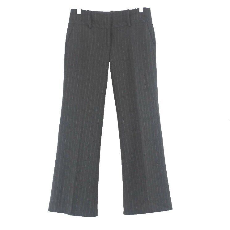 Arden B Sz 2 x 29 Gray Pinstripe Acrylic Polyester Blend Trouser Pant