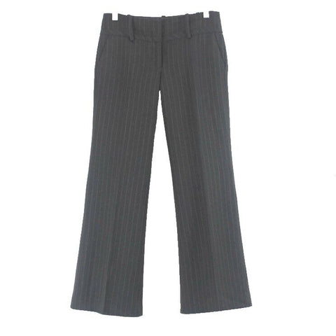 Arden B Sz 2 x 29 Gray Pinstripe Acrylic Polyester Blend Trouser Pant