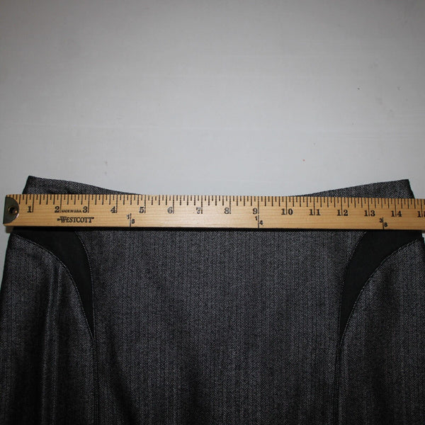 Bebe NEW $98 Sz 6 Black White Princess Seams Lined Wool Viscose Pencil Skirt