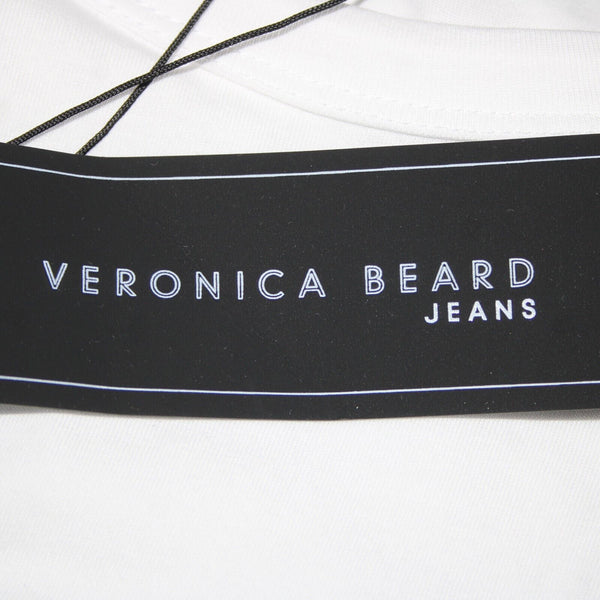 Veronica Beard NEW $248 Sz XS White Balloon Sleeve Fitted Cotton Spandex Top