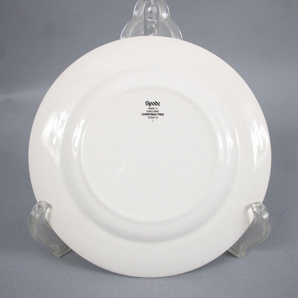 Spode White Green Multi Color Christmas Tree S3324 8" Plate