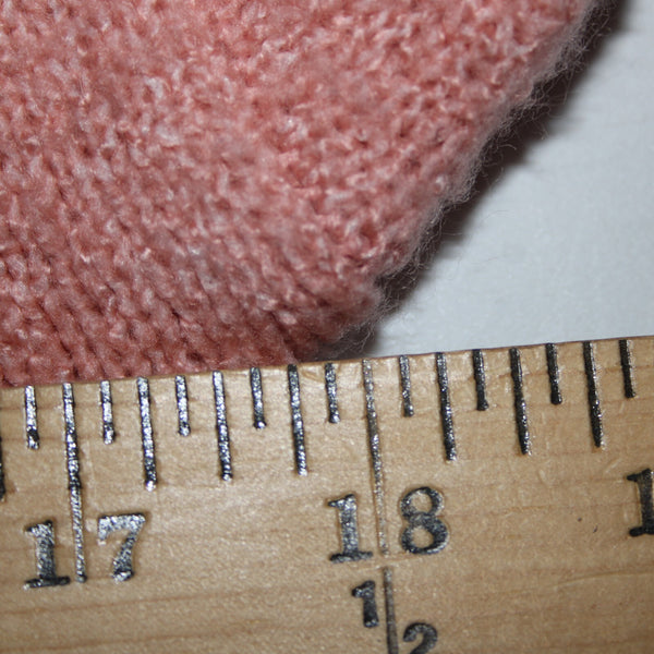 Love By Design Sz M Pink White Gray Knit Acrylic Polyester Spandex Wrap Sweater