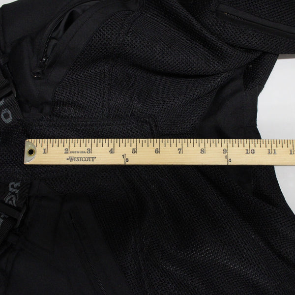 Joe Rocket Sz L 12-14 Black Nylon Mesh Mixed Media Padded Motorcycle Pants