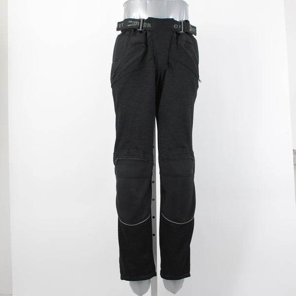 Joe Rocket Sz L 12-14 Black Nylon Mesh Mixed Media Padded Motorcycle Pants